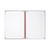 CW Office Black N Red Wire Hb Rule Ntbk A4 PK5, open ruled notebook with black and red wire binding and lined pages for note-taking and writing.