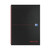 CW Office Black N Red Wire Hb Rule Ntbk A4 PK5, black hardcover notebook with red wire binding and the Oxford logo on the cover