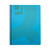 CW Office Q-Connect Spiral PP Notebook A5 Blue PK5, blue A5 spiral-bound notebook with PP cover and black spiral binding.