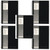 CW Office Pukkapad A5 Wirebound Manuscript, set of five black and gray A5 wire-bound manuscript notebooks with black covers and white label on the front.