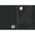 CW Office Qconnect Casebound A5 Hb Black PK3, black hardcover notebooks with white inside pages and green label, compact and durable.