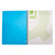 Product CW Office Q-Connect PP Spiral Pad A4 Blue PK5, image showing an open blue A4 spiral notebook with white pages and spiral binding.