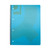 CW Office Q-Connect PP Spiral Pad A4 Blue PK5, blue spiral-bound A4 size pad with perforated pages for note-taking and organization.