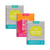 CW Office Pukka Pad Pukka Planet Jotta A4 PK3, collection of colorful recycled notebooks with vibrant covers and spiral binding.