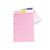 CW Office Pukka Pad A4 Refill Pad Rose PK6, pink lined refill paper for notebooks with pre-punched holes.