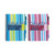 CW Office Pukka Project Book A4 BLU Pnk PK3, two colorful A4-sized spiral-bound project books with striped covers and side tabs for organization.
