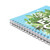 CW Office Silvine Prem A5 Twinwire Notebook, close-up of the blue cover with green leaves and white text, silver twinwire binding on the left side.