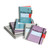 CW Office Pukka Exec Ruled Project Book A5 PK3 collection of spiral-bound notebooks in various pastel colors with dot patterns and elastic bands for securing pages.