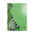 CW Office Silvine Premium Recycled Case Notebooks, 120 pages, A4 size, green floral cover design with eco-friendly recycling symbol, ideal for office and school use.
