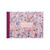 CW Office Pukka Pad Bloom Visitors Book Cream, floral design visitors book with purple, pink, orange, and cream-colored flowers, and a maroon spine.