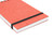 CW Office Silvine Band Pad 3X5 Spiral PK12, small red lined notebook with a black elastic band holding it closed