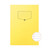CW Office Silvine Rec Ex Book 64P A4 Yllw PK10, yellow exercise books with lined pages and recycle symbol printed on the cover.