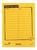 CW Office Silvine Childs Reading Record Yellow PK25, educational worksheet with a list of books read, author, and a cute cartoon character at the bottom right.