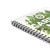 CW Office Silvine CO2 Neutral A5 Twin Wire Notebook, with white cover featuring green plant design and black twin wire binding.