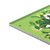 CW Office Silvine Prem Recycled A4 Wireless Bound Notebook Pack of 5, green cover with leaf design and spiral binding.