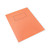 CW Office Silvine 9X7 Ex Books 5MM Sq Org PK10, orange file notebooks with lined label space on the cover.