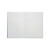CW Office Rhino Exbook 64P F8M Dkblue A4 PK50, open ruled notebook with white pages featuring blue and red lines for note-taking.
