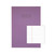 CW Office Rhino Exbook 80P F8M A4+ Pur PK50, purple EXbook with lined paper inside and a label area on the cover.