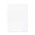 Product CW Office Rhino File Paper 500P F8M A4 PK5, white lined paper with side and top margins for binding.