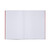 CW Office Rhino Exbook 80P S10 A4+ Red PK50, open spiral-bound graph notebook with graph paper pages.