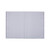 CW Office Rhino Ex Bk 80PG A4 Pur Contr PK50, open ruled notebook with purple border and lined pages.