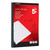 CW Office Jumbo Rfl Pad Rld 400PG A4 Red PK4, image of a red pad of lined paper with 200 sheets, designed for office and school use.