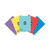 CW Office Education Scrapbook A4 + AST PK50, colorful stationery books in purple, yellow, blue, red, and black with NU education logo.