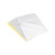 CW Office Q-Connect Memo Pad Fnt Ruled A4 PK10, stack of white lined memo pads with yellow edge, featuring ruled pages for note-taking.