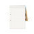 CW Office Rhino Recycle Refill Pad 160P A4 PK5, white lined refill paper with hole punches for binders on a plain white background.
