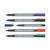 Product CW Office Pentel S40 Pointliners Assorted PK6, set of six colored fineliner pens with caps in purple, blue, red, green, black, and gray for precise drawing and labeling.