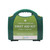 CW Office 2Work Medium Bsi First Aid Kit, portable green plastic first aid kit with handle and white and green label indicating it is suitable for medium workplaces.
