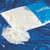 CW Office Iridescent Snowflakes 500G, bag of iridescent snowflake decorations on blue plastic packaging.