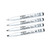 CW Office Artline Calligraphy Pen Black PK4, set of four white calligraphy pens with different nib sizes labeled 1.0, 2.0, 3.0, and 4.0 for artistic writing.