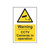 CW Office Spectrum Warning CCTV Camera Sign, warning sign indicating CCTV cameras in operation in yellow and black colors.