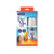 CW Office Nuage Facial Mist Spray 15ML PK24, a small white spray bottle with a blue label, displayed in packaging with a woman enjoying the refreshing spray, sunflowers, and dandelions on the box.