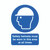 Signslab Saf Helmet M/B/Worn PVC A4