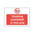 Smoking Prohibited In 450X600 PVC
