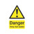 CW Office SignsLab Danger Very Hot Water PVC Sign, safety warning sign with a yellow triangle and black exclamation mark, indicating caution for very hot water.