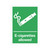 CW Office E-Cigarettes Allowed, a green sign with white graphic of a lit e-cigarette and the text 'E-cigarettes allowed'.