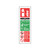 CW Office Sign Fire Carbon Dioxide 300X100 S/A, fire safety sign with instructions and hazard symbols for CO2 fire extinguisher, flammable liquids, live electrical equipment, and safety precautions.