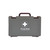CW Office Wallace Cameron Hsa 1-10 1ST Aid Kit, gray portable first aid kit with white medical cross symbol displayed on the front.