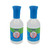 CW Office Wallace Sterile Eyewash 500ML PK2, two bottles of sterile eye wash with blue caps and green and blue labels.