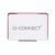 Q-Connect Stamp Pad Mtl Case Med Red