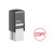 CW Office Trodat Circular Word Stamp - Copy, cartridge-style rubber stamp with black and white body and red 'COPY' stamp ink mark.