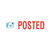 CW Office Trodat Office Printy Stamp - Posted, stamp with a blue posted icon and red posted text indicating a stamped document.