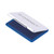 CW Office Q-Connect Stamp Pad Mtl Case Lge BLU, blue ink stamp pad with a white lid featuring the Q-CONNECT logo.