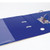 CW Office Elba Vision 70MM Lever Arch A4 Blue, a blue A4 size lever arch file with metal rings and fasteners for organizing documents.