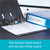 CW Office Oxford 70MM Lever Arch A4 Light Blue, a sturdy light blue lever arch file placed on a desk with papers inside, designed for organizing documents efficiently.