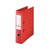 CW Office Esselte 75MM Lever Arch A4 Red PK10, a red lever arch file with white label for organization, durable construction for office use.