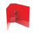 CW Office Pres Lever Arch File A4 PP 58MM Red, open red lever arch file with metal rings for organization of documents.